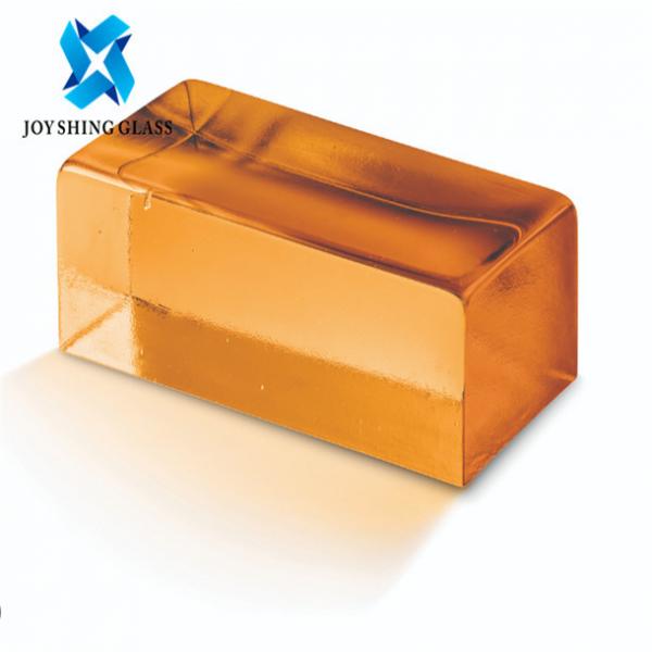 Quality Solid Crystal Glass Block Brick Rectangular For Decoration / Building for sale