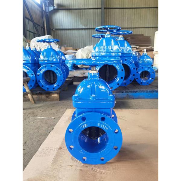 Quality 8" Flanged Gate Valve With Gearbox DN200 GGG50 Non Rising Stem for sale