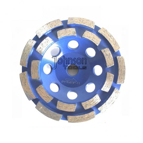 Quality Double Row Diamond Grinding Wheel For Fast Grinding Mid Hard Concrete for sale