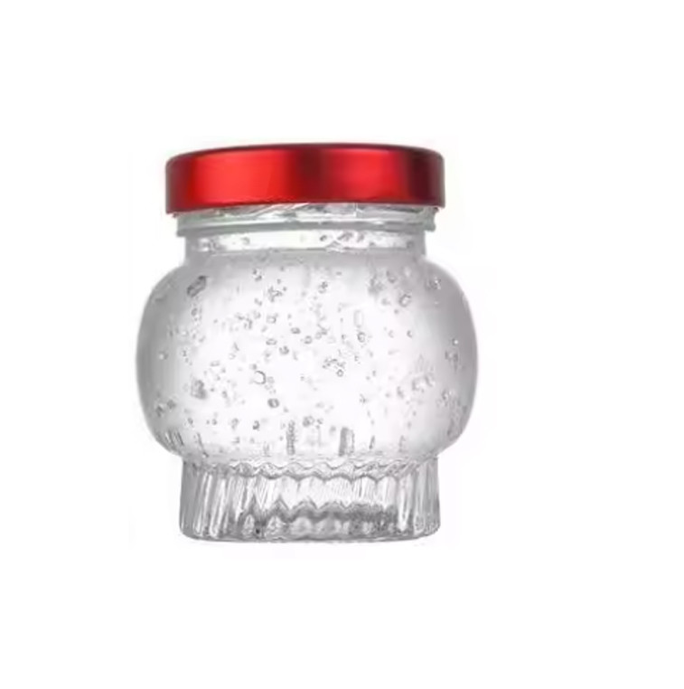 China Lantern Shape Jam Glass Bottles Bird's Nest Cup 100 Ml Honey Jar Container factory