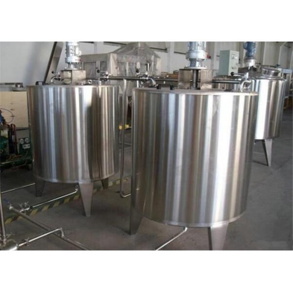 Quality Milk Storage Tank / Stainless Steel Mixing Tank With Agitator Blending Vessel for sale