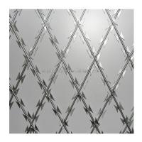 China Hot Dipped Galvanized Razor Blade Concertina Razor Wire for Security Fencing Solution for sale