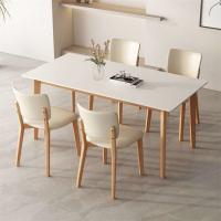 China Stone Marble Top Modern Luxury Wooden Dining Table OEM ODM factory