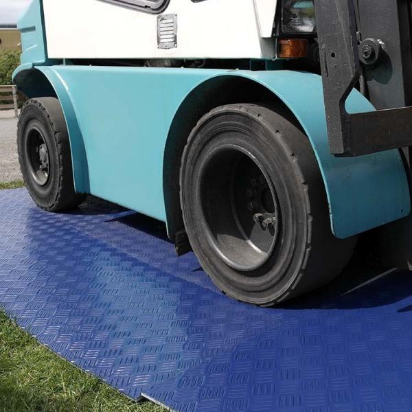 Quality 2×8ft Temporary Blue HDPE Plastic Bog Rig Mats For Heavy Duty Road Mats for sale