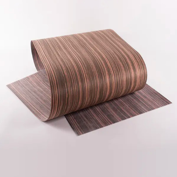 Quality 0.5mm Engineered Wood Veneer Reconstituted Ebony Wall Panel Surface for sale