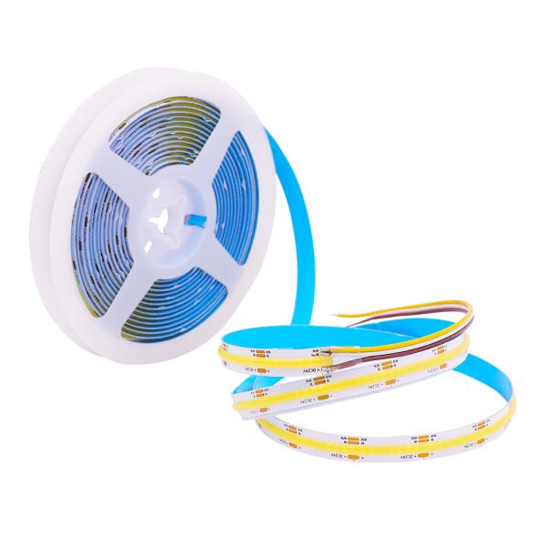 Quality 6500k Cob Rgbw Led Strip CRI90 Led Strip Lights No Dots Double Sided Pcb for sale