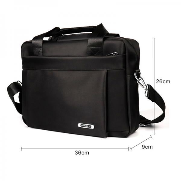 Quality Portable Leather Laptop Shoulder Bag Waterproof Travel Crossbody Bag Anti Theft for sale