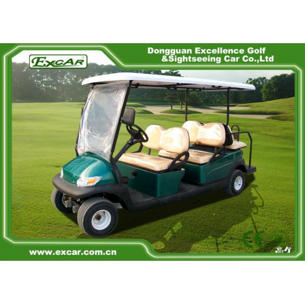Quality Green 6 Passenger Electric Golf Buggy 48V 275A Controller Electric Golf Car for sale