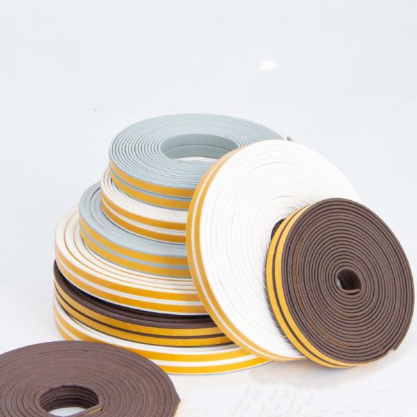 Quality Highly Elastic EPDM Sponge Self Adhesive Weather Stripping No Degumming for sale