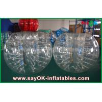 China Inflatable Games For Adults Transparent 0.8mm / 1.0mm PVC / TPU Bubble Bumper Ball Soccer 1.5ｍ DIA factory