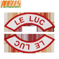 China Morale Hook Loop LE LUC Custom Embroidered Patch Customized Logo For Uniform factory
