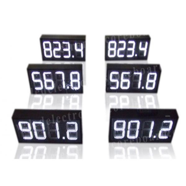 Quality White Color LED Gas Price Sign With IR Remote High Brightness 300*630*100mm for sale