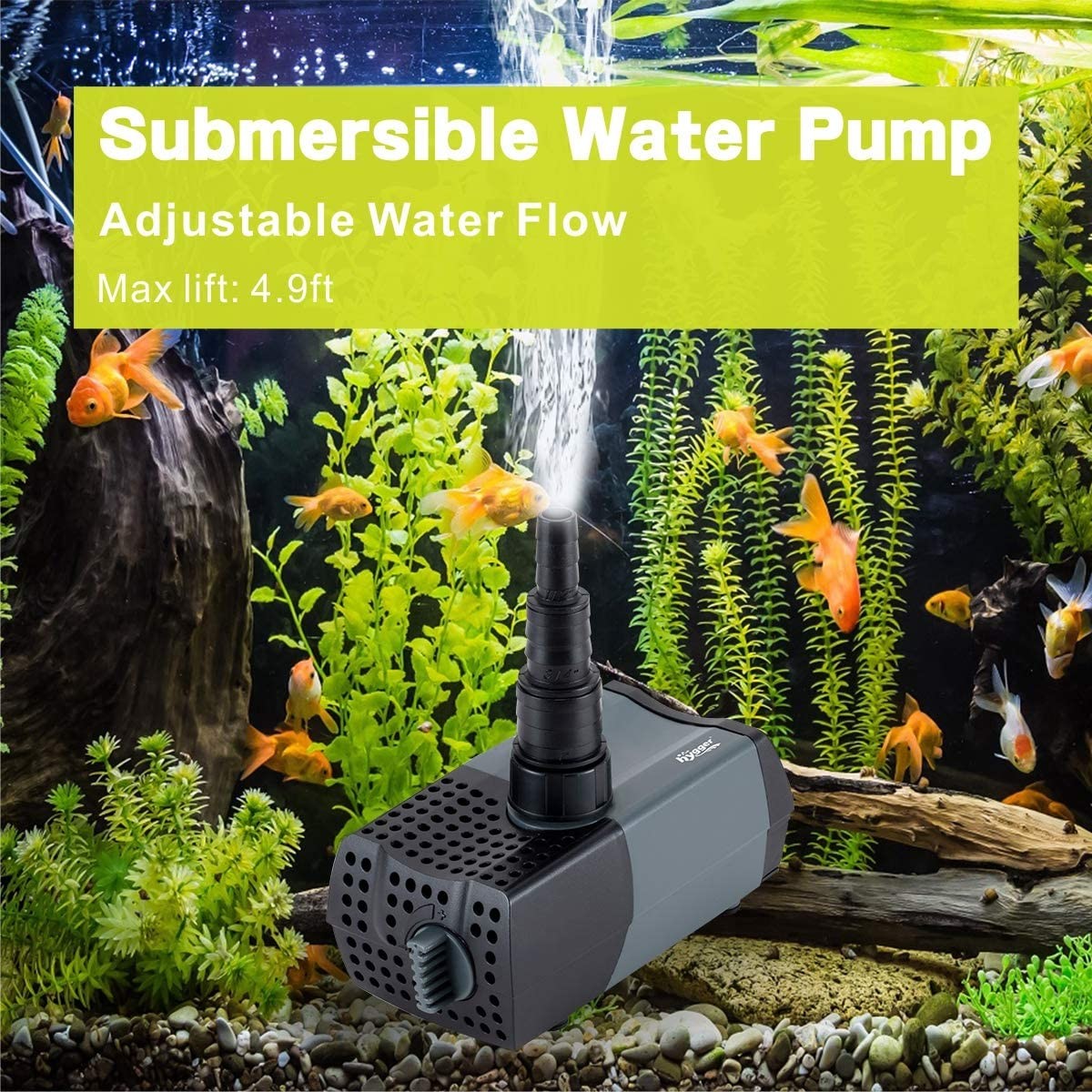 China Small Fountain Submersible Aquarium Water Pump 38W factory