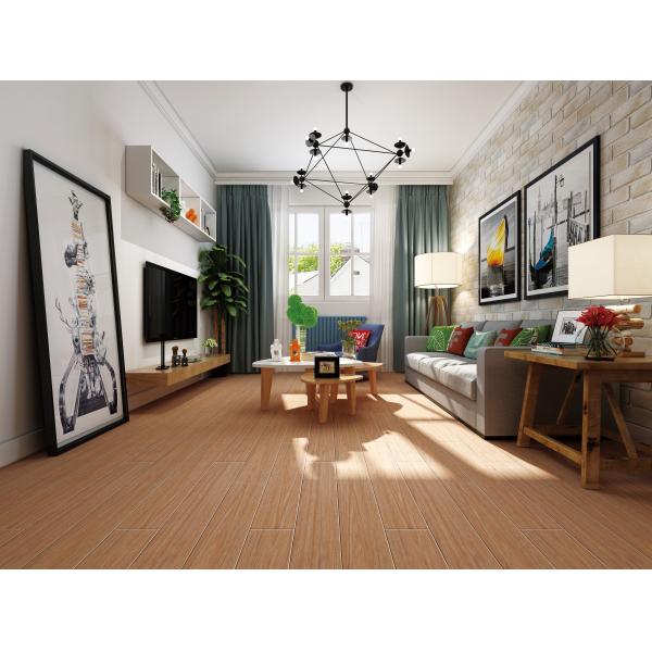 Quality Thickness 10.8mm Wood Grain Ceramic Tiles , Interior And Exterior 20x100 Tiles for sale