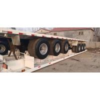 China 3 Axles 45tons Used Truck Trailer Flatbed Trailer For  13M Container Carrier factory