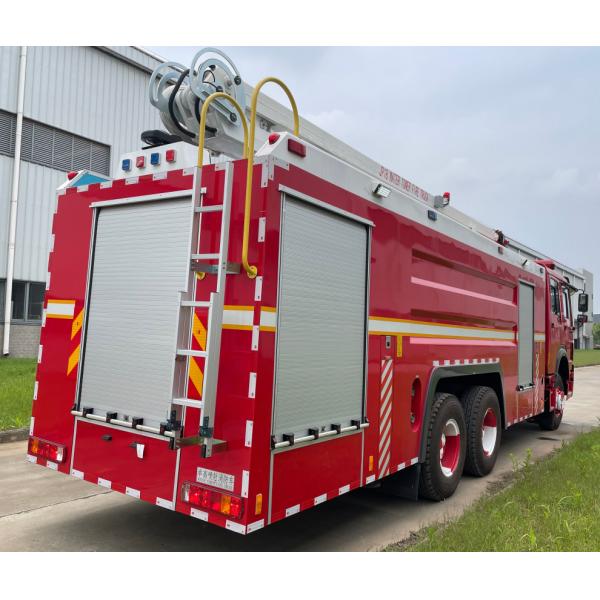 Quality SINOTRUK 18 Meter Water Tower Fire Truck 460HP 10 Wheel Heavy Duty for sale