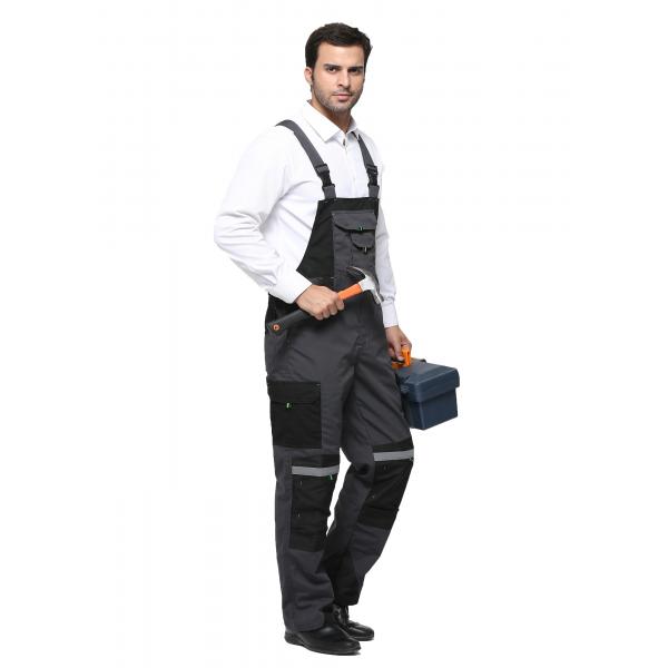 Quality Industrial Heavy Duty Bib Work Pants Hard Wearing With Durable Double Stitching  for sale