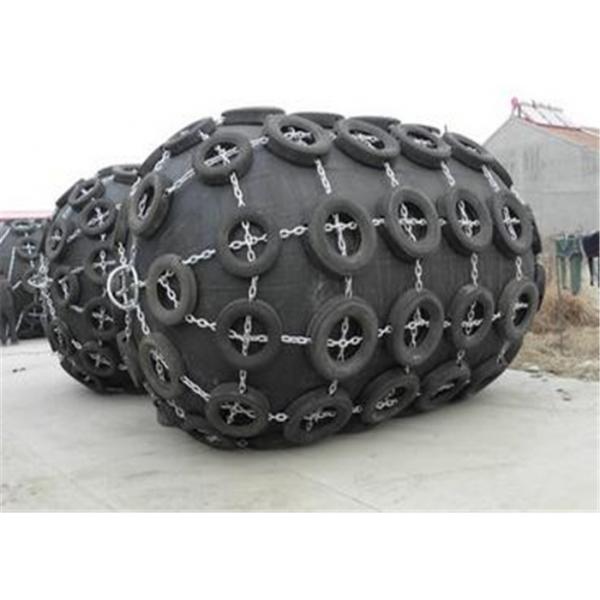 Quality Galvanized Chain / Tyre Marine Rubber Fender High Energy Absorption CCS for sale