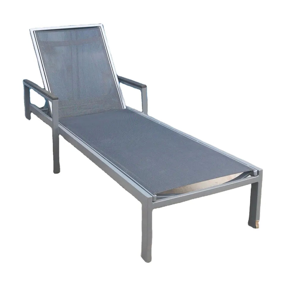 China Factory Patio furniture aluminum sun lounger garden furniture aluminum sunbed outdoor sling chair---YS6778 factory