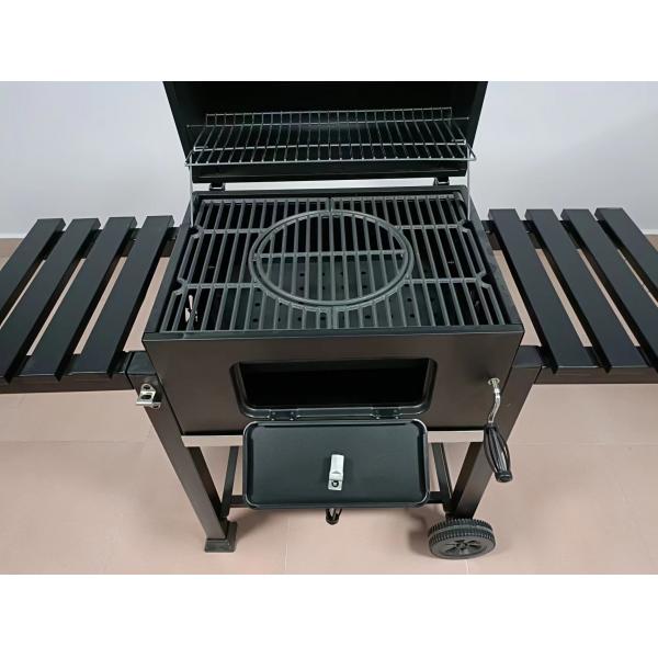 Quality Movable CSA Charcoal BBQ Grill 30kgs Stainless Steel Wood Grill for sale