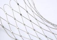 China 7 X 7 Wire Rope Netting , Stainless Steel Rope Mesh For Aviary Zoo Enclosure factory
