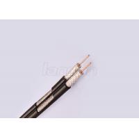 China Rg59 75 Ohm Coaxial TV Cable Bare Copper / CCS Dual Coaxial Cable With PVC Jacket factory