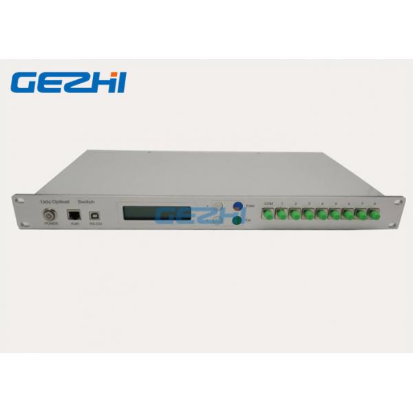 Quality Low Insertion Loss Rack 1650nm 1X8 Optical Switch Equipment for sale