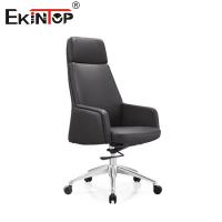 China Genuine Leather Executive Office Chair Reclining Mechanism factory