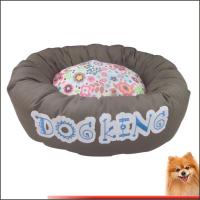China Outside Dog Beds Canvas Fabric With Flower Printed Dog beds Factory factory