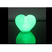 Quality Portable Heart Shaped Led Night Light Security With Seven Colors Changing for sale