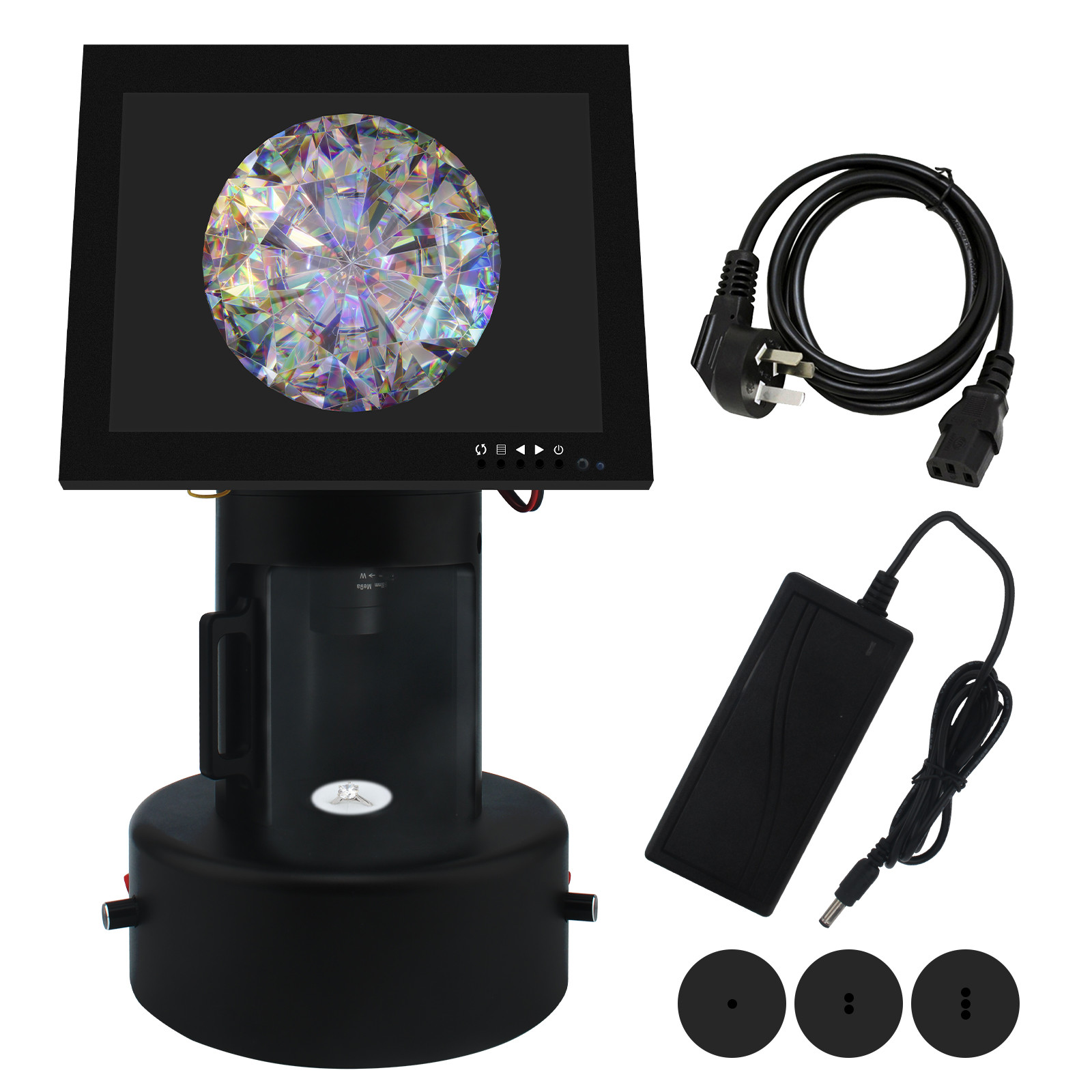 China 8 LCD Screen Jewelry Making Microscope 5-50mm Lens Focal Length factory
