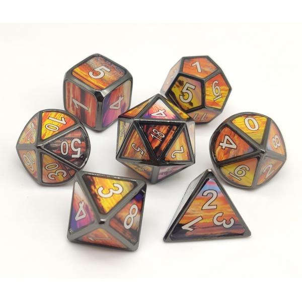 Quality Handcraft Polyhedron Mini RPG Dice Zinc Alloy Material For Collection for sale