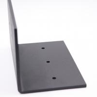 China Black Large Angle Brackets Heavy Duty Corner Brace Stainless Steel Shelf Bracket Sturdy factory
