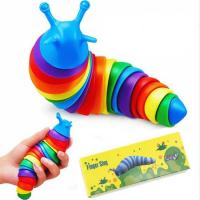 China Easter Basket Stuffers 3D Printed Sensory Slug Fidget Toys Anxiety Relief factory