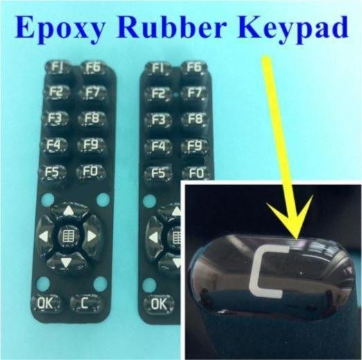 Quality Customized Epoxy 60 Shore A  Silicone Rubber Button Pad for sale