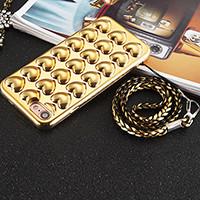 China Plating TPU 3D Love Heart Cell Phone Case Back Cover for iPhone 7 7 plus 6 6s 6 Plus 6s Plus with Lanyard factory