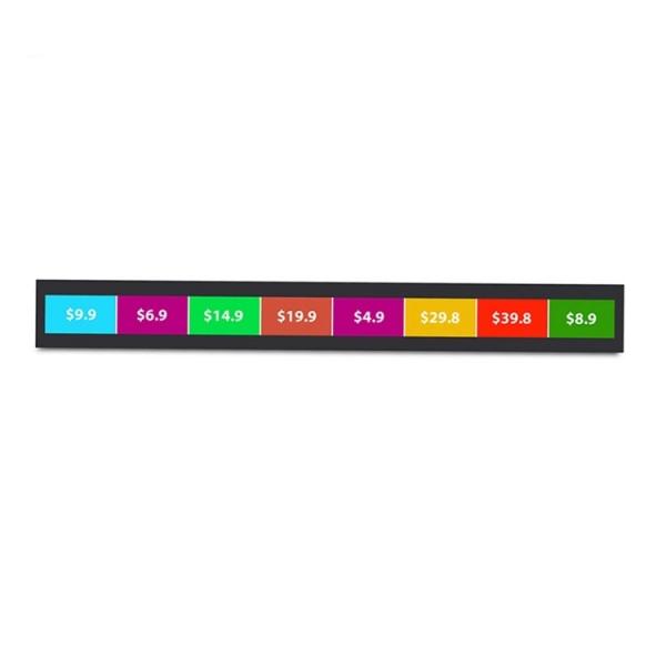 Quality Shelf Edge Stretched Bar LCD , WiFi 4G LTE Ultra Wide Stretched Displays for sale