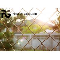 Quality Construction Security Metal Fencing , Eco Friendly Coated Chain Link Fence for sale