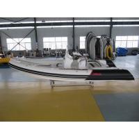 China 12 Person Max Luxury Inflatable Hull Boats , Fiberglass + Hypalon Rib Boat factory