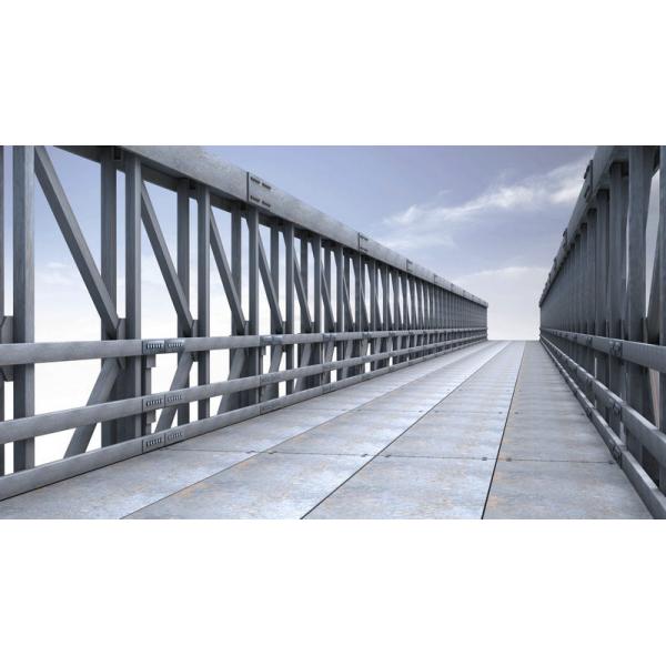 Quality 4.2m Single Lane Modular Steel Bridge / Truss Assembly Steel Bridges for sale