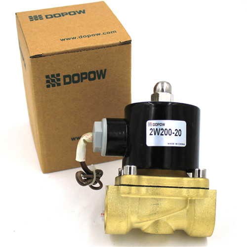 Quality 2W200 2Inch 2/2 Way Electronic Water Flow Control Valve Gold Solenoid Water Drain Valve for sale