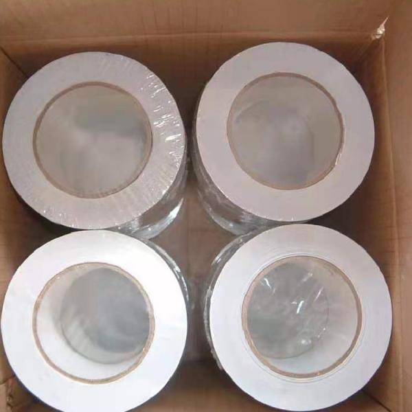 Quality Matt Surface Aluminum Foil Adhesive Tape 90um Without Liner No Releasing Paper for sale
