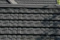 China Windproof Corrugated Stone Coated Roofing Tiles Grey , House Exterior Roofing Tiles factory