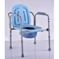 China Folding Design Potty Chair Commodes Gray Color Material Copper Pipe Frame factory