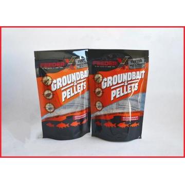 Quality Printed Plastic Pouch Packaging With Zipper For Groundbait Pallet / Fishing Lure for sale