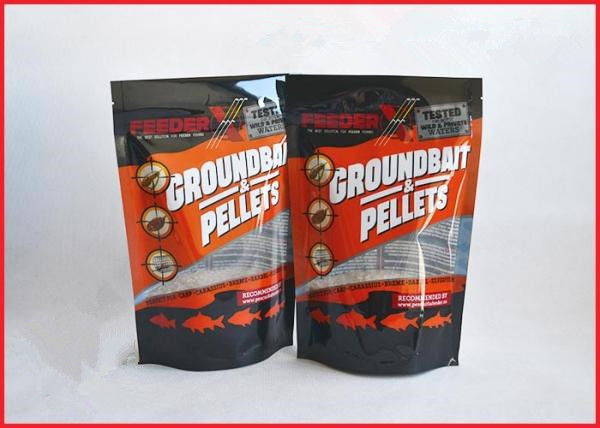 Quality Printed Plastic Pouch Packaging With Zipper For Groundbait Pallet / Fishing Lure Packaging Bag With k for sale