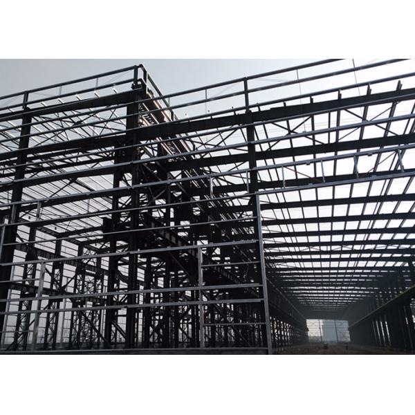 Quality 75 * 25 * 9m Metal Frame Workshop , Energy Saving Prefabricated Steel Structure for sale