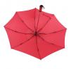 China Red Revert Auto Open And Close Umbrella With Pongee Fabric No Printing factory