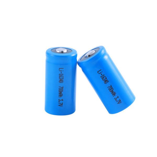 Quality CR123 ICR 16340 Rechargeable Battery 17335 3.7 V 700mah Li Ion Battery for sale