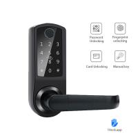 Quality IP45 Smart Keypad Door Lock IC Card Keyless Entry Door Lock Wifi for sale